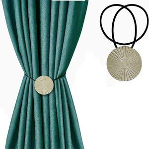 Magnetic Curtain Tiebacks 2x Vintage Curtain Holdbacks Decorative Drapery Rope